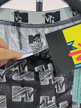 MTV Black and White Logo Pajamas